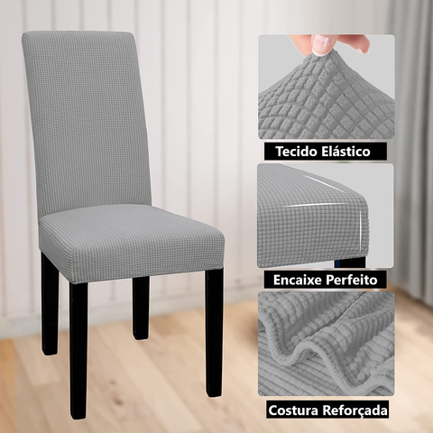 Capa Protetora Elástica para Cadeira Jacquard - ChairConfort
