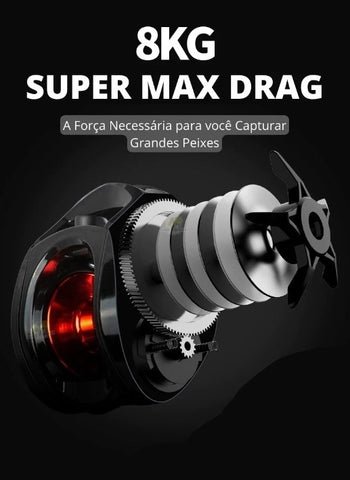 Carretilha Profissional Para Pesca FishPro AE-2000