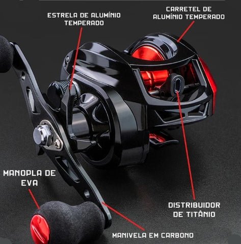 Carretilha Profissional Para Pesca FishPro AE-2000