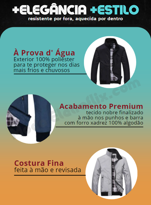 Jaqueta Fundo Quadriculado Barcelona