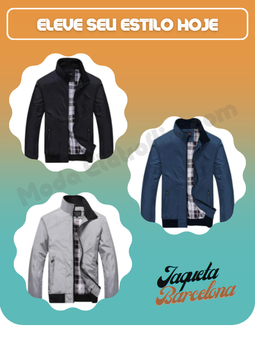 Jaqueta Fundo Quadriculado Barcelona