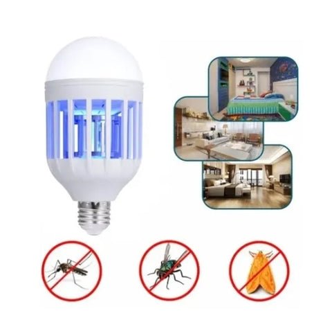 Lâmpada Led com Luz UV Extermina Mosquitos e Insetos - Bivolt E27