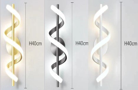 Luminária Arandela de LED para Parede Minimalista - Espiral Lines