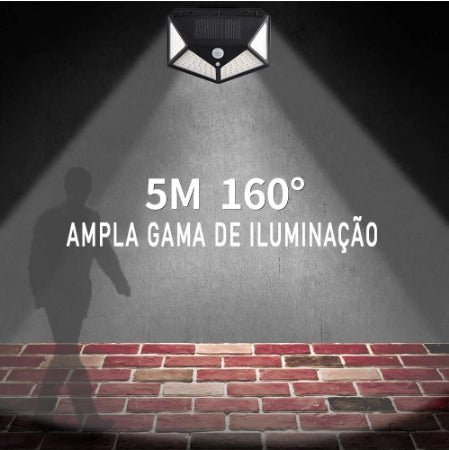 Luminária Solar Com Sensor Externa À Prova Dágua - LedIlumina