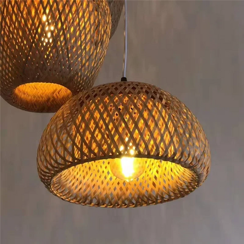 Lustre Pendente de Bambu - Wood Lux