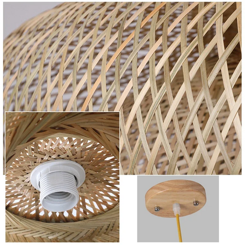 Lustre Pendente de Bambu - Wood Lux