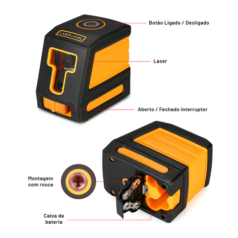 Nível a Laser Automático Alto Alcance a Prova D´agua