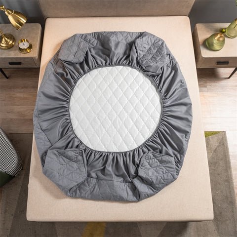Conjunto Lençol e Fronhas Macias Impermeável e Acolchoado Matelassê - Lux