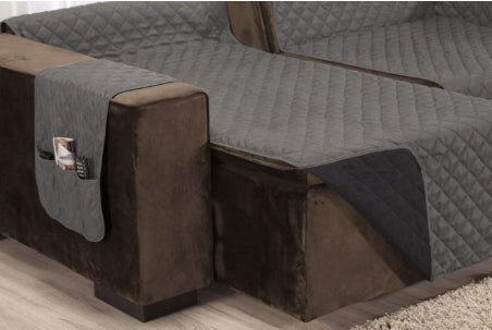 Capa Protetora de Sofá Retrátil e Reclinável Impermeável - Premium