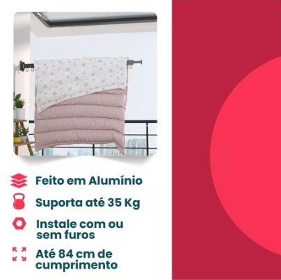 Varal Retrátil Compacto Zigzag