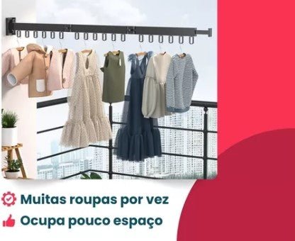 Varal Retrátil Compacto Zigzag