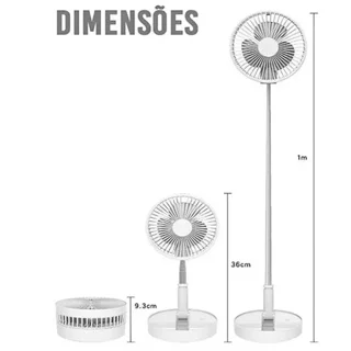 Ventilador Portátil e Dobrável com Pedestal - Split Max
