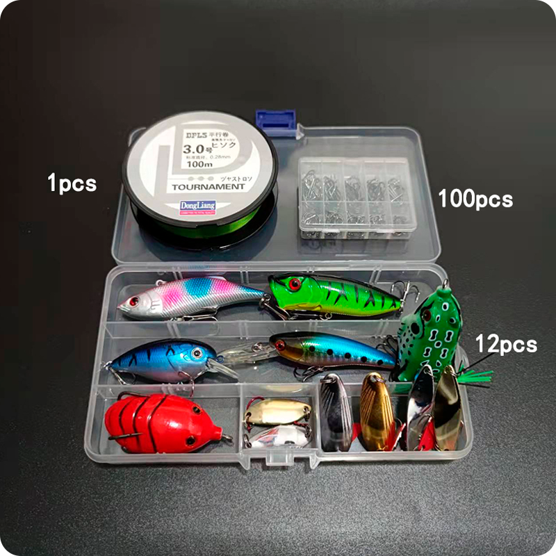 Kit Profissional Completo de Pescaria 165 Peças - FishBox