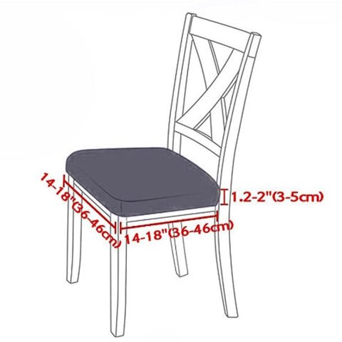 Capa Elástica Protetora para Cadeira - Jacquard Chair