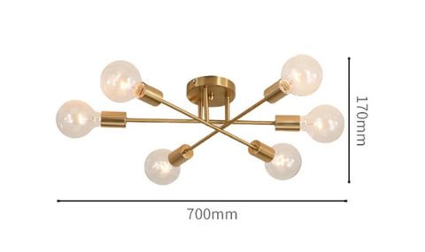 Lustre Moderno Estilo Industrial - Atomo Lux