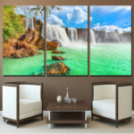 Quadros Decorativos Paisagem Cascata 120x60