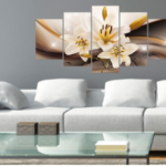 Quadros Decorativos Sala Quarto Orquidea Branca Amarela