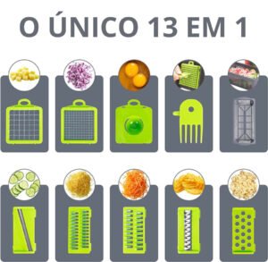 Cortador Multifuncional Fatiador De Verduras Frutas Legumes - Image 2