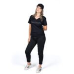 Camiseta Baby Look Preta Carbono - Image 5