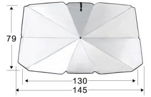 Protetor Solar Parabrisa Parasol Carro Proteção Térmica Uv - Image 5