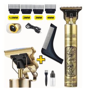 Maquina Acabamento Recarregável Detalhe Cabelo Barba Sem Fio