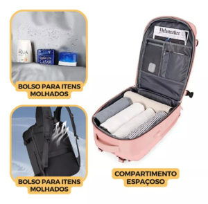 ImagineDream- Mochila de Viagem Grande Feminina À Prova D'Água - FRETE GRÁTIS - Image 7