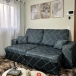 Capa de Sofá Retrátil Spandex + 2 Capas de Almofadas + Fixadores, Estampadas, Pronta entrega, (2,3 Lugares) - Image 22