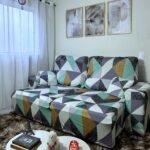 Capa de Sofá Retrátil Spandex + 2 Capas de Almofadas + Fixadores, Lisas , Pronta entrega, (2,3 Lugares) - Image 21