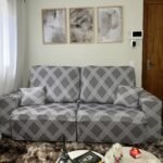 Capa de Sofá Retrátil Spandex + 2 Capas de Almofadas + Fixadores, Estampadas, Pronta entrega, (2,3 Lugares) - Image 17