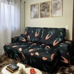 Capa de Sofá Retrátil Spandex + 2 Capas de Almofadas + Fixadores, Lisas , Pronta entrega, (2,3 Lugares) - Image 20