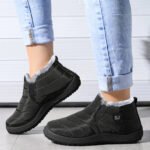 Bota Feminina Aveludada Impermeável - HotConfort - Image 5