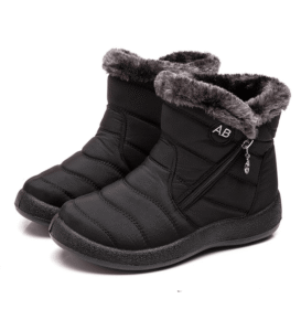 Bota Feminina Forrada em Camurça - HotConfort Cano Médio