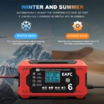 Carregador de Bateria 12V Inteligente para Carros e Motos com Visor LCD - Image 5