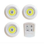 Kit de Iluminação - spot de led a pilha com controle remoto