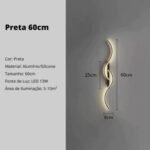 Luminária Arandela de LED para Parede Minimalista S-Lines - Image 4