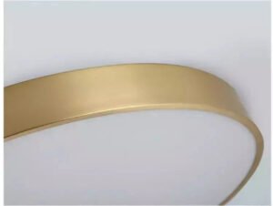 Luminária de Teto Decorativa Dourada Redonda LED - eFlix - Image 7