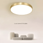 Luminária de Teto Decorativa Dourada Redonda LED - eFlix - Image 8