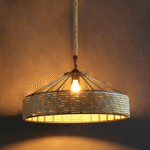 Lustre Pendente Estilo Rústico de Corda de Cânhamo - Image 2