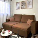 Capa de Sofá Retrátil Spandex + 2 Capas de Almofadas + Fixadores, Lisas , Pronta entrega, (2,3 Lugares) - Image 11