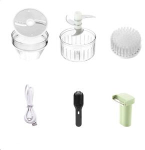 Mini Processador e Fatiador de Alimentos Elétrico 4 em 1 MixAll - Image 7