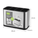 Porta Talheres em Inox com 4 Compartimentos - MultiFlix - Image 4