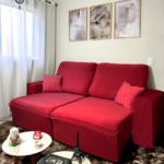 Capa de Sofá Retrátil Spandex + 2 Capas de Almofadas + Fixadores, Lisas , Pronta entrega, (2,3 Lugares) - Image 10