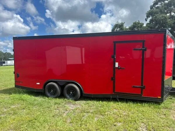 2025 8.5X20TA ENCLOSED CARGO TRAILER RAMP DOOR 84” 9634 - Image 4